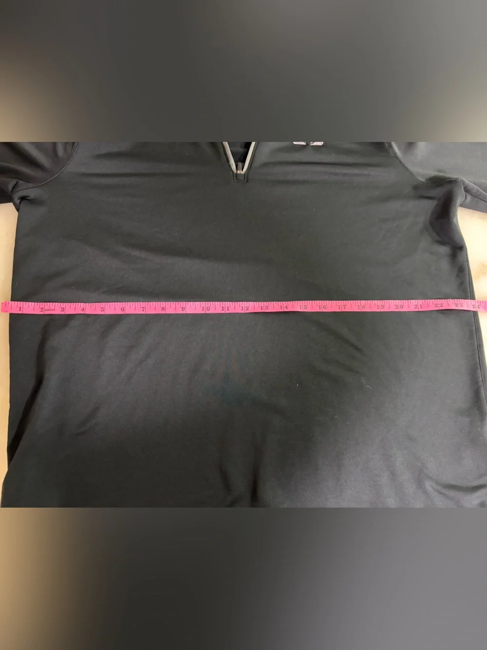 NIKE Men's Long Sleeve Hooded Quarter-Zip Shirt - Black